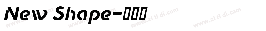 New Shape字体转换
